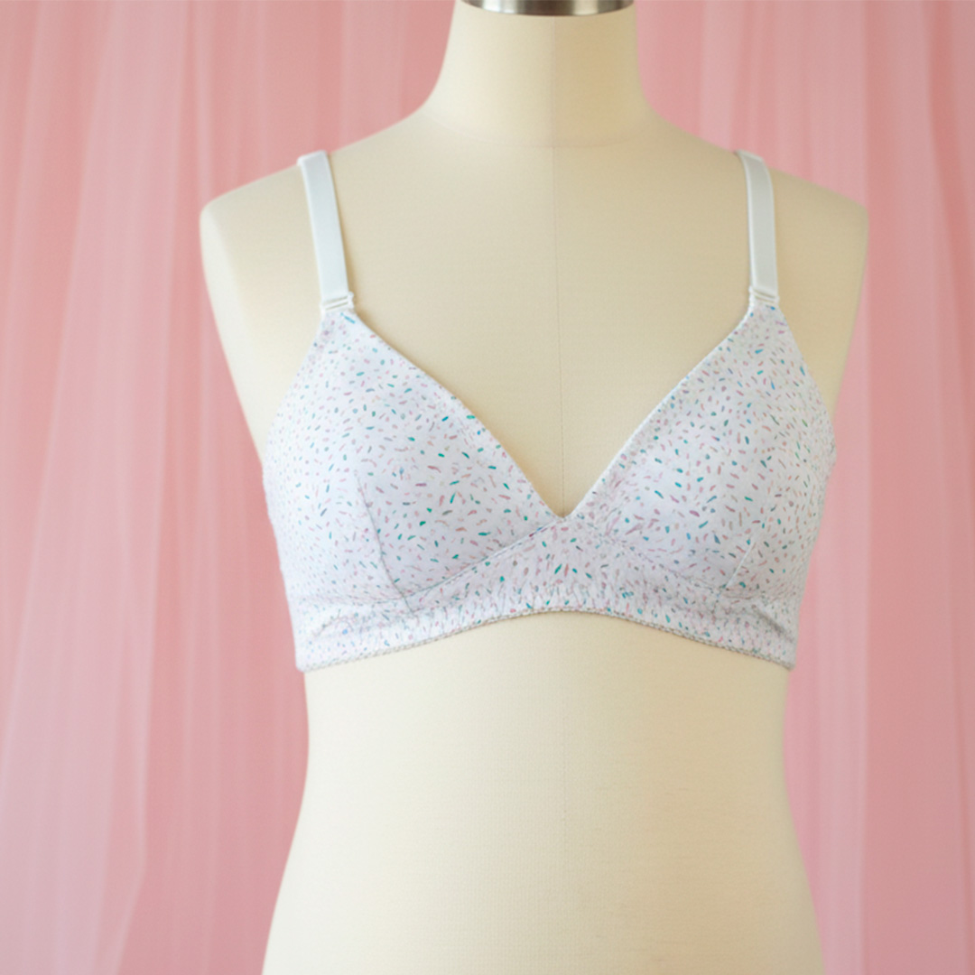 Sostén Maternal Julietta, Broche Lactancia, Algodon, BlancoPunteado 14