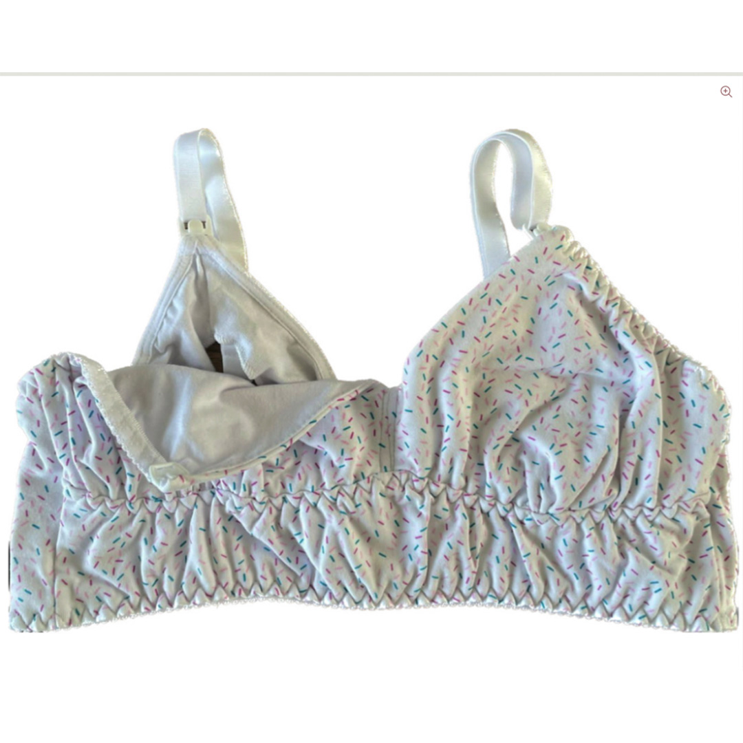 Sostén Maternal Julietta, Broche Lactancia, Algodon, BlancoPunteado 17