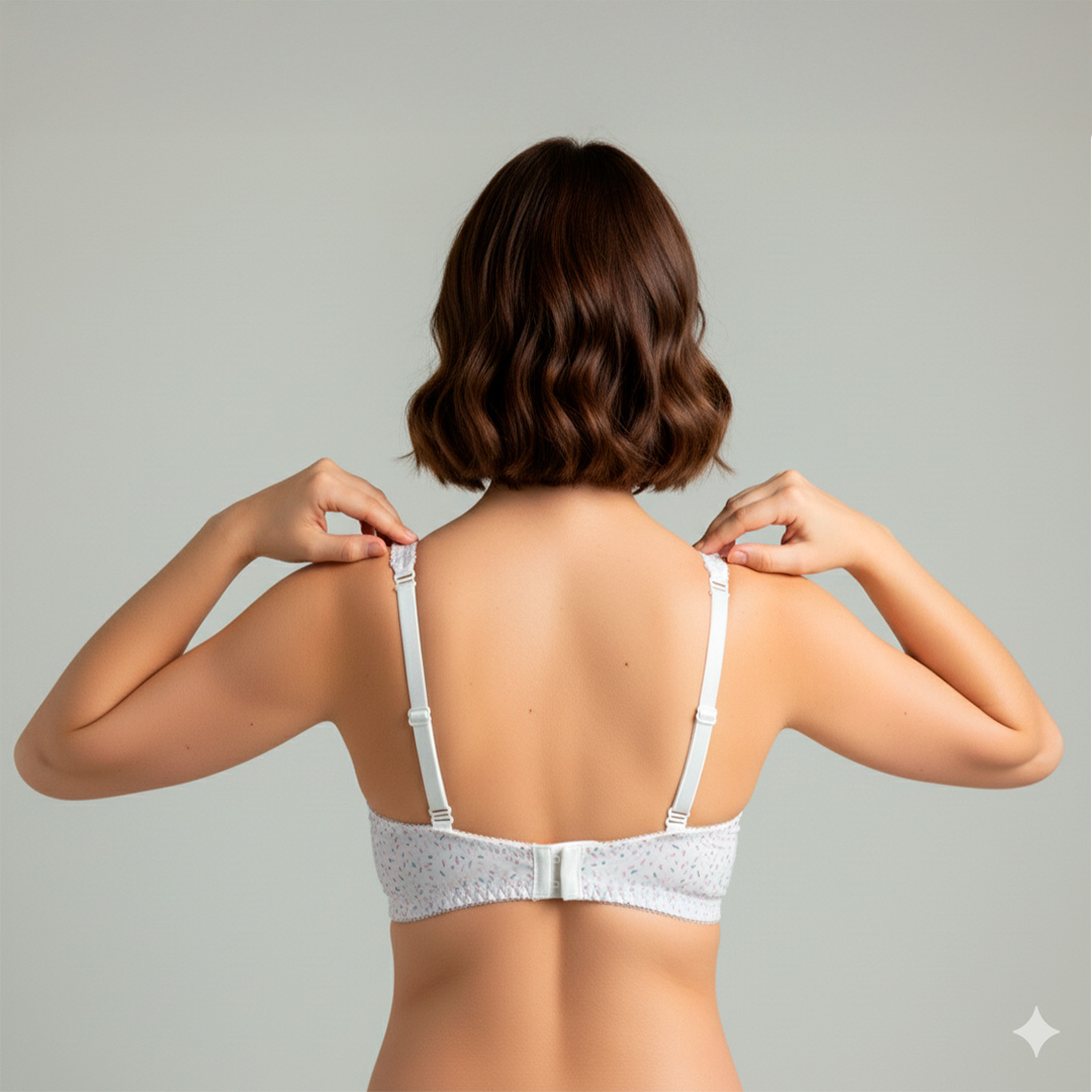 Sostén Maternal Julietta, Broche Lactancia, Algodon, BlancoPunteado 8