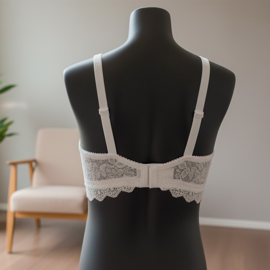 Sostén Maternal Julietta, Broche Lactancia, Encaje, BlancoBeige 13