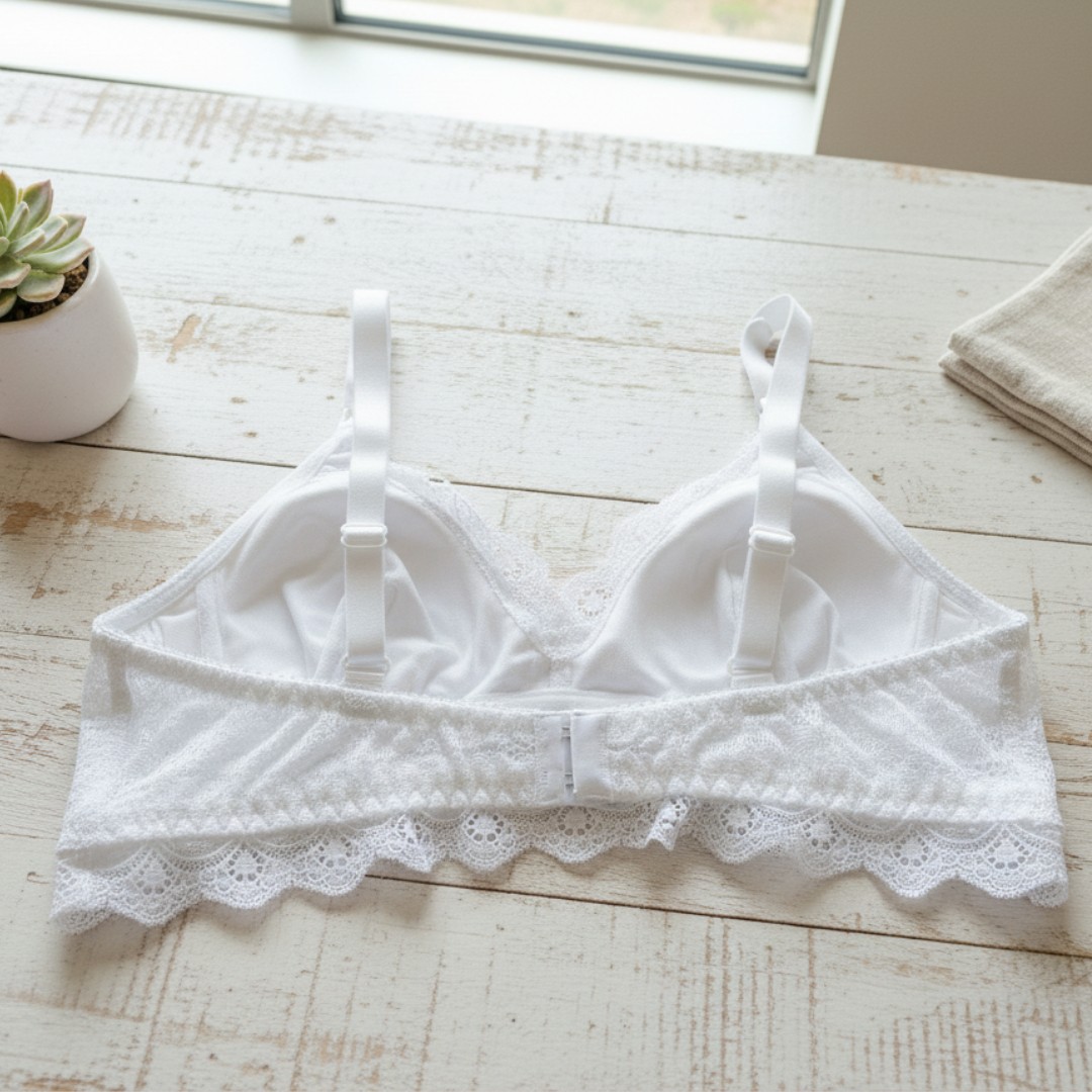 Sostén Maternal Julietta, Broche Lactancia, Encaje, Blanco 18