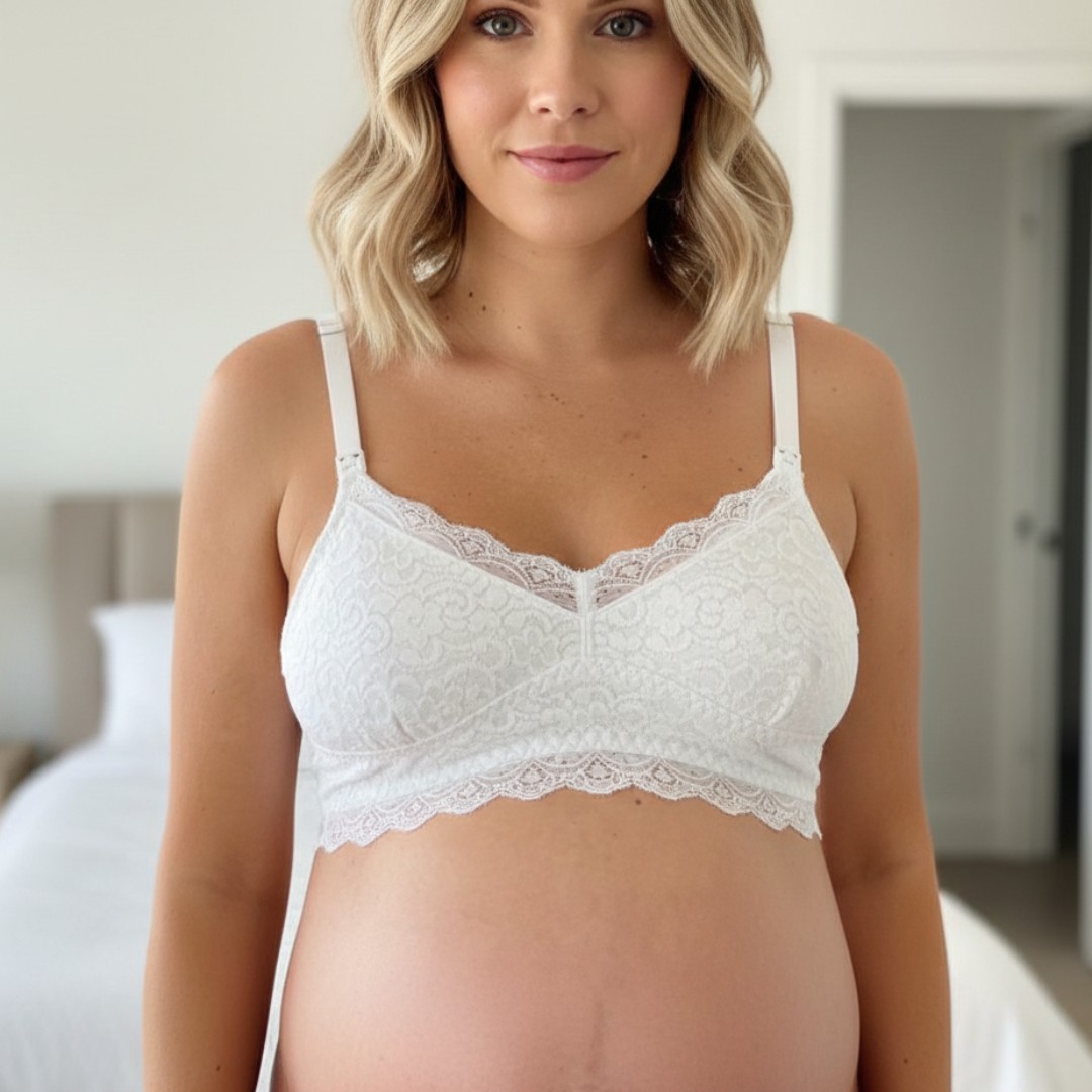 Sostén Maternal Julietta, Broche Lactancia, Encaje 14