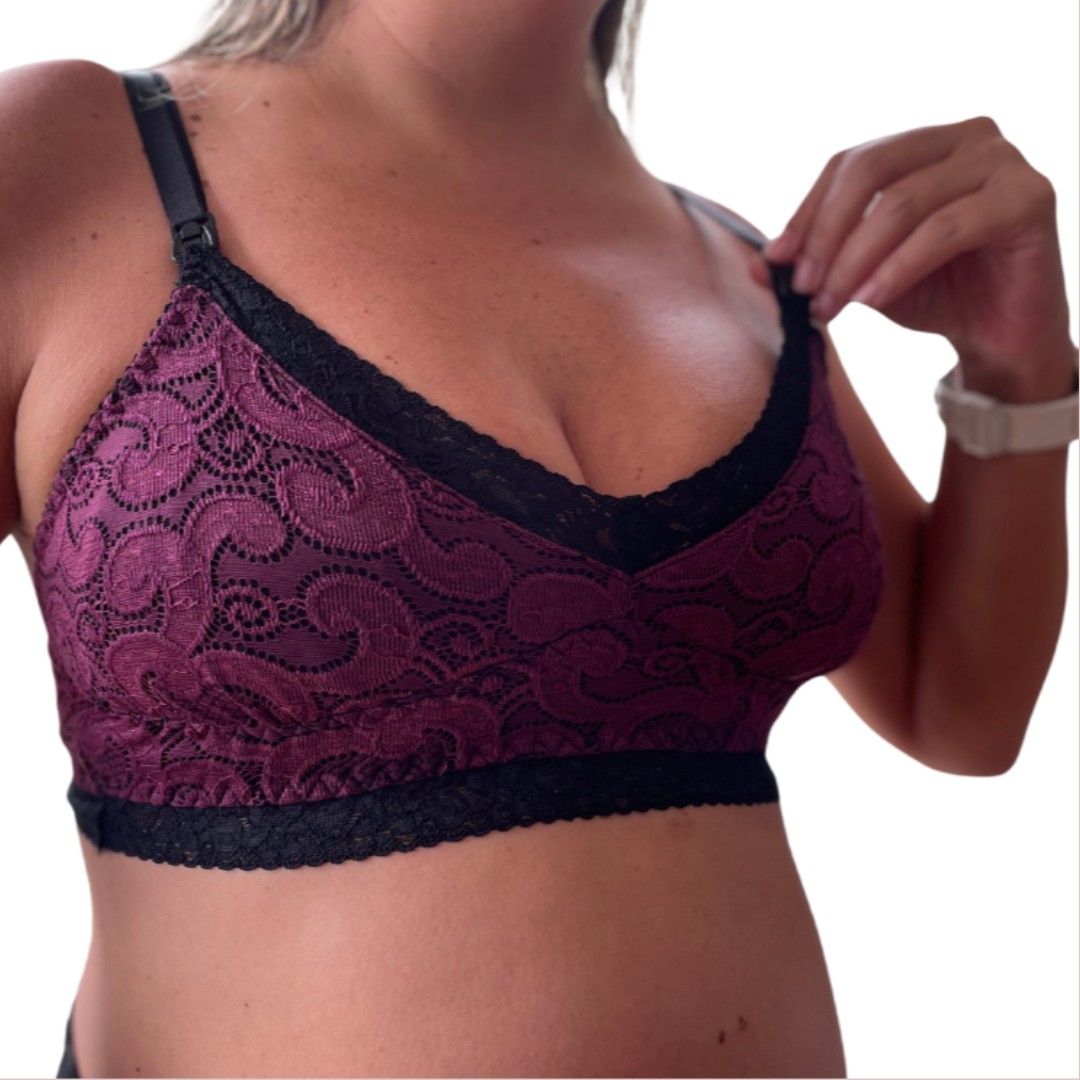 Sostén Maternal Julietta, Broche Lactancia, Encaje 22
