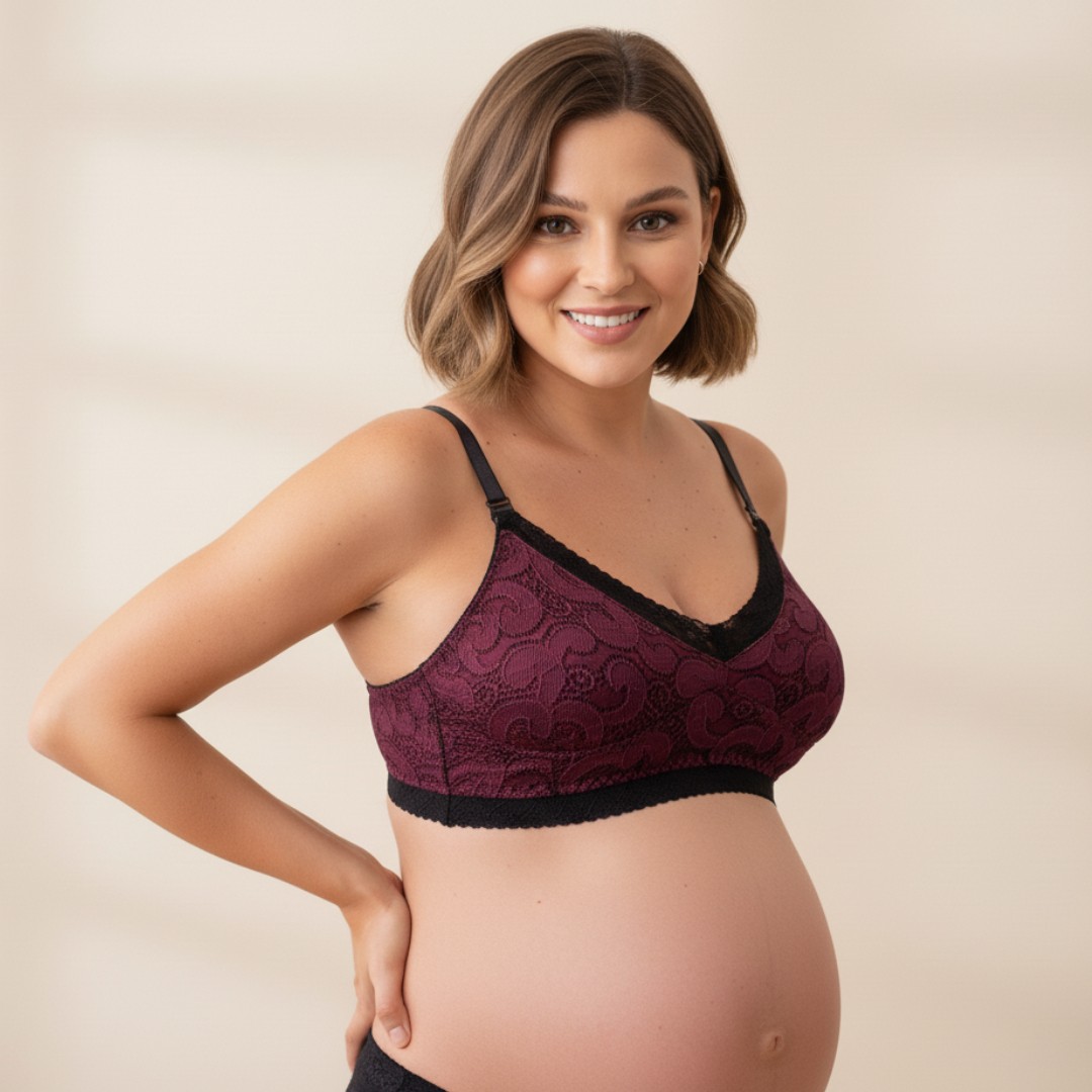 Sostén Maternal Julietta, Broche Lactancia, Encaje 17