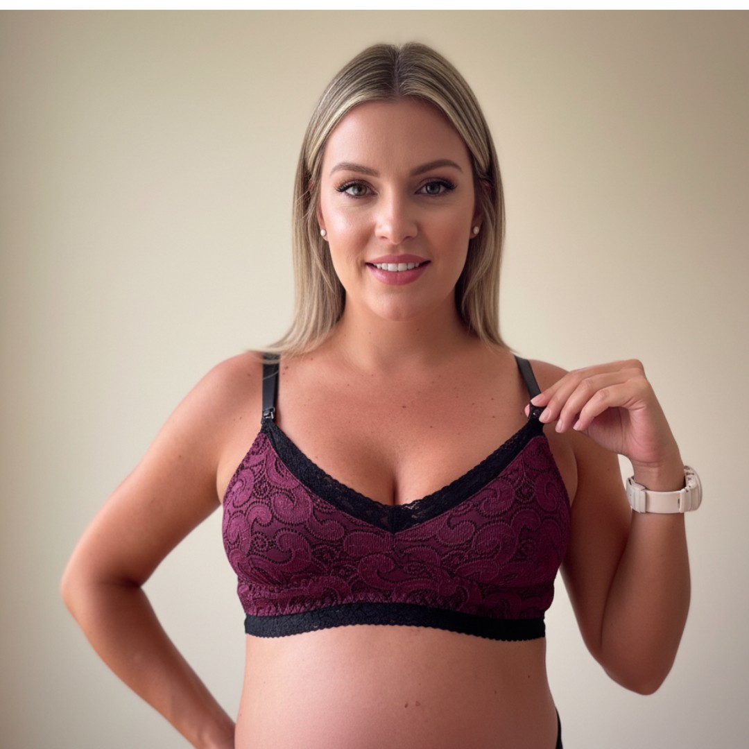 Sostén Maternal Julietta, Broche Lactancia, Encaje 20