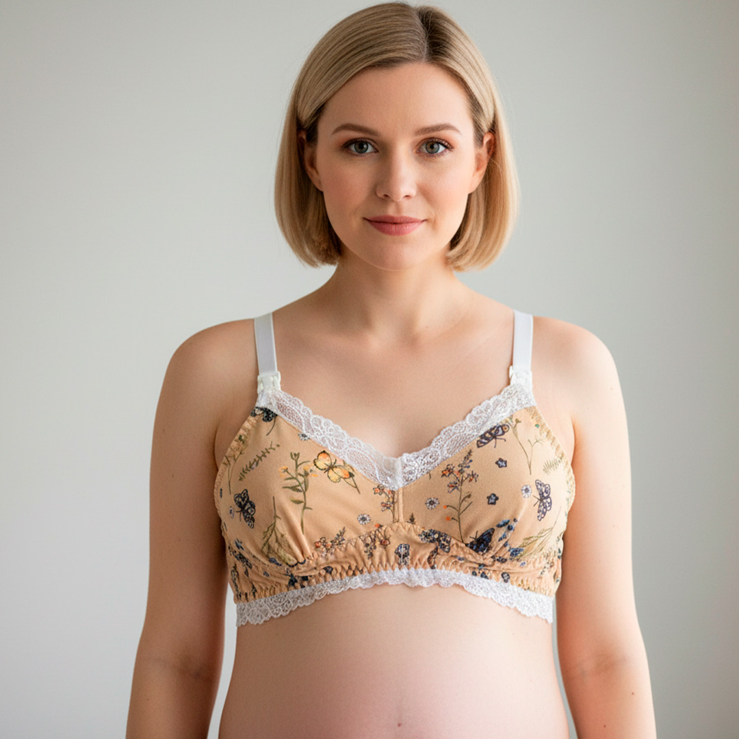 Sostén Maternal Julietta, Broche Lactancia, Encaje 23