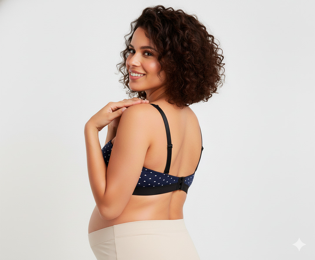 Sostén Maternal Antonia, Sistema Lactancia, Algodon, AzulPuntos 3