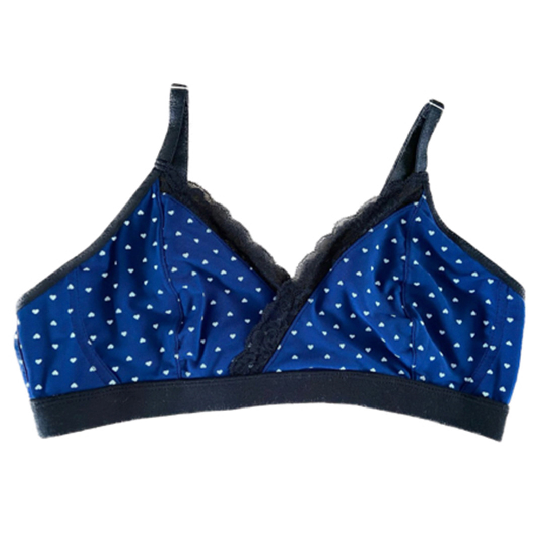 Sostén Maternal Antonia, Sistema Lactancia, Algodon, AzulPuntos 11