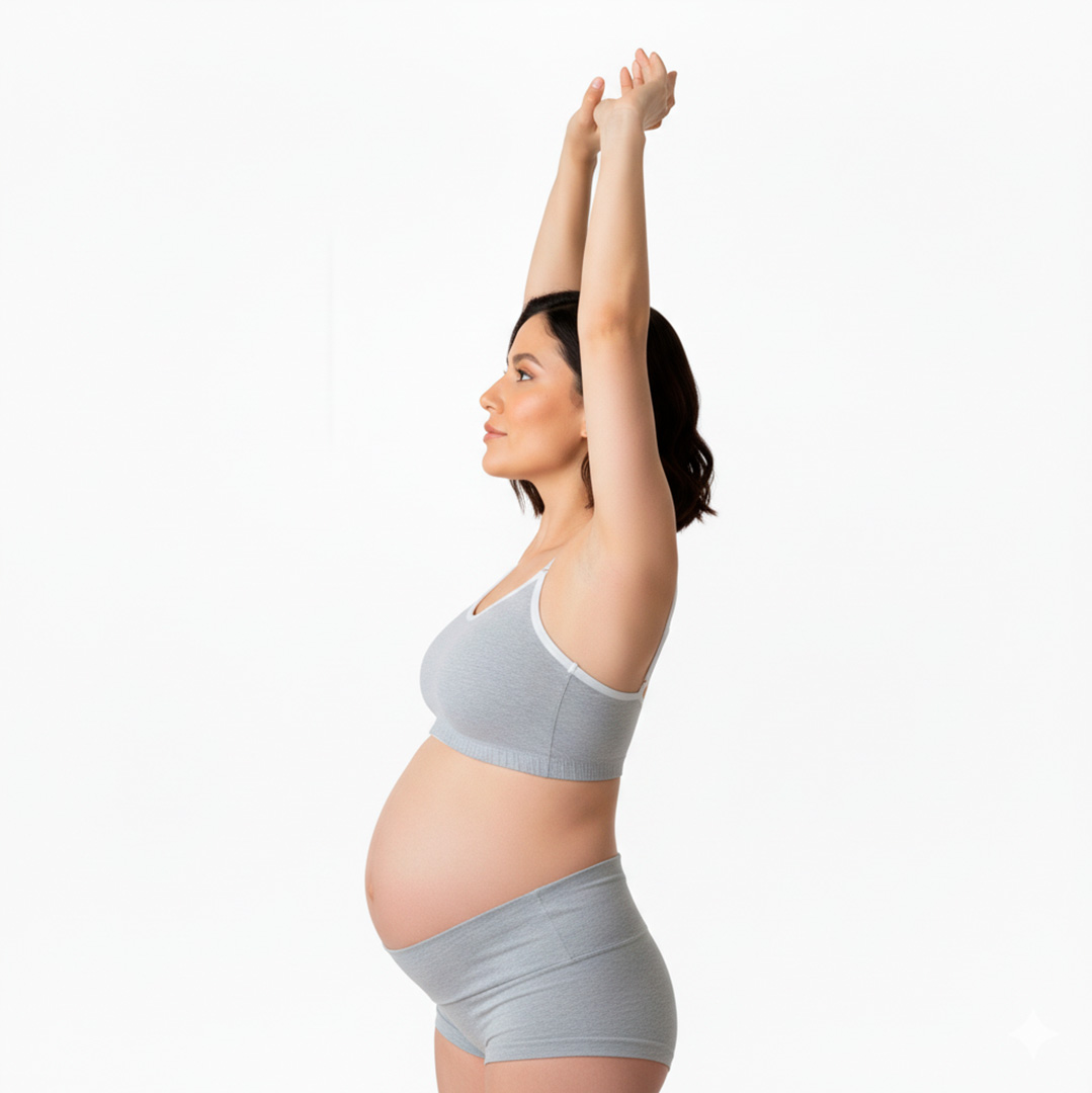 Sosten Maternal Diana, Broche Lactancia, Deportivo, Algodon, Gris 6