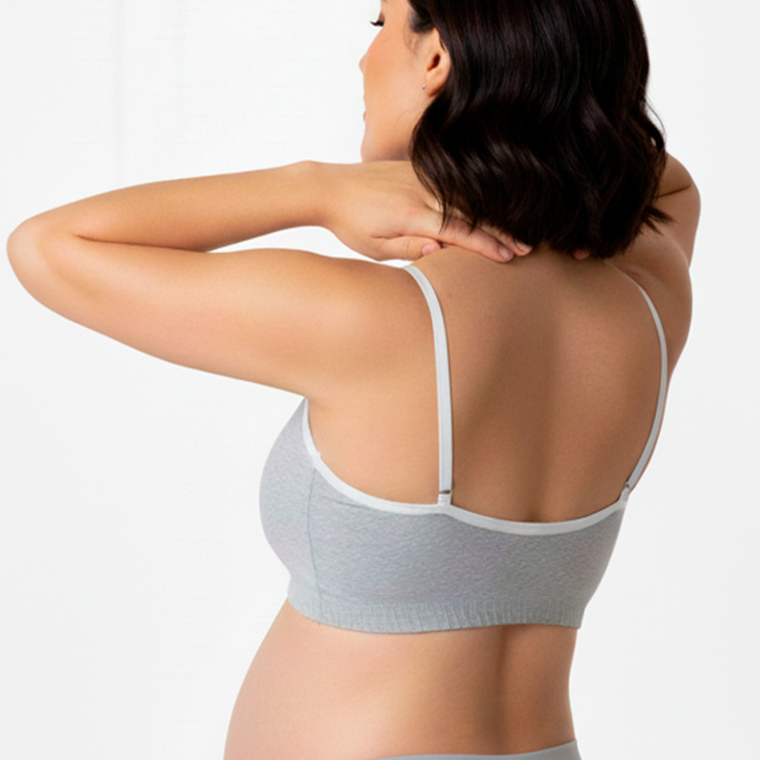 Sosten Maternal Diana, Broche Lactancia, Deportivo, Algodon, Gris 11