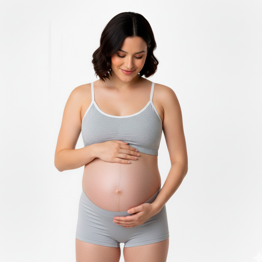 Sosten Maternal Diana, Broche Lactancia, Deportivo, Algodon, Gris 12