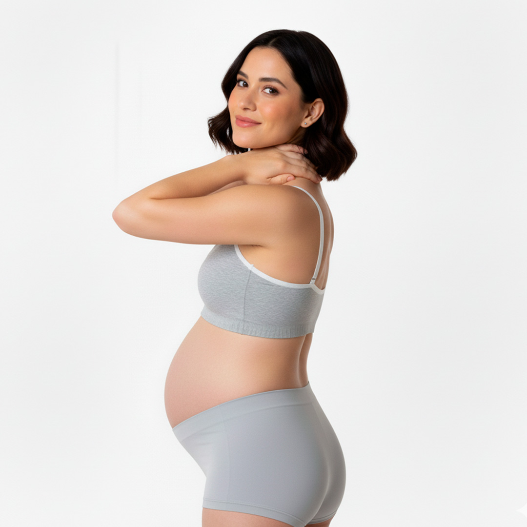 Sosten Maternal Diana, Broche Lactancia, Deportivo, Algodon, Gris 13