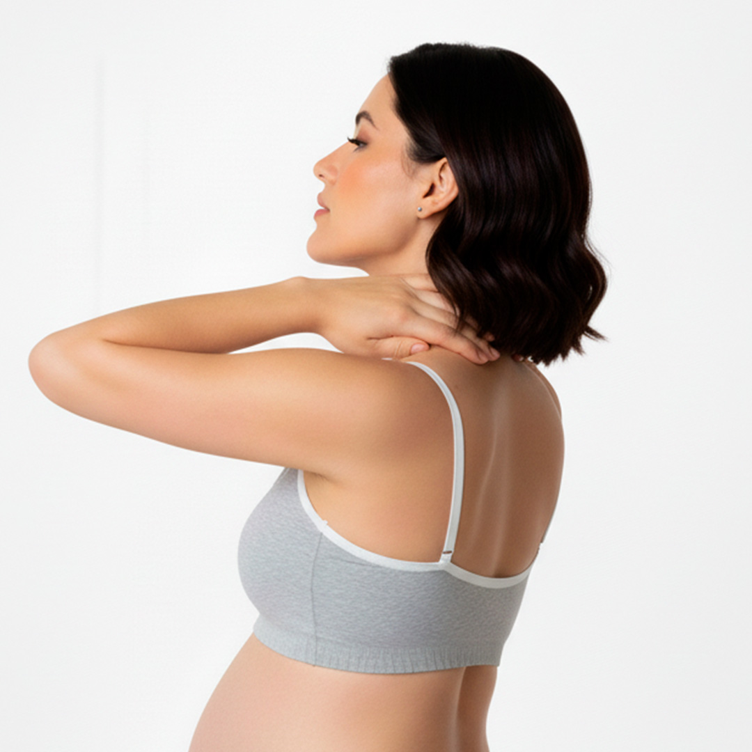 Sosten Maternal Diana, Broche Lactancia, Deportivo, Algodon, Gris 14