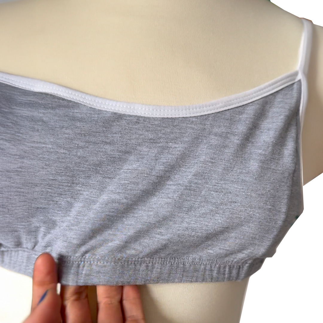 Sosten Maternal Diana, Broche Lactancia, Deportivo, Algodon, Gris 22