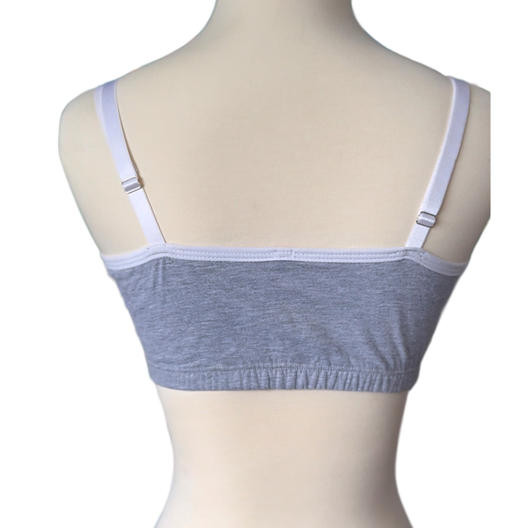 Sosten Maternal Diana, Broche Lactancia, Deportivo, Algodon, Gris 23