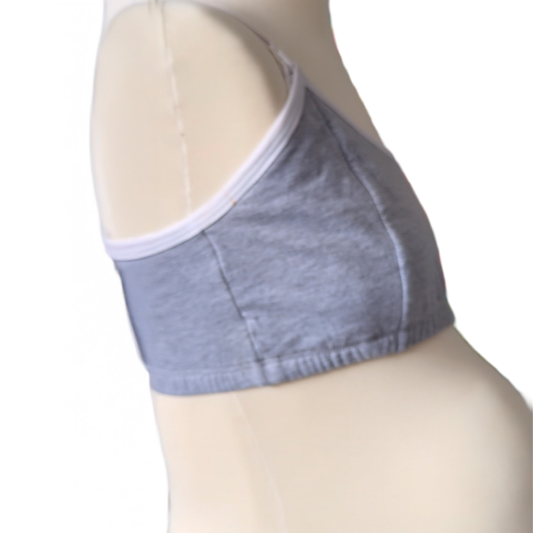 Sosten Maternal Diana, Broche Lactancia, Deportivo, Algodon, Gris 24