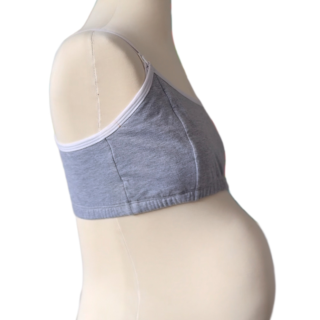 Sosten Maternal Diana, Broche Lactancia, Deportivo, Algodon, Gris 27