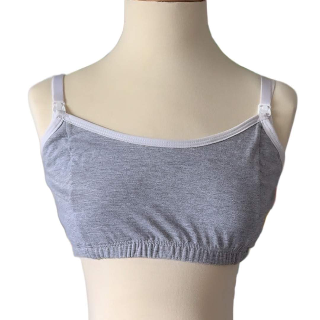 Sosten Maternal Diana, Broche Lactancia, Deportivo, Algodon, Gris 28