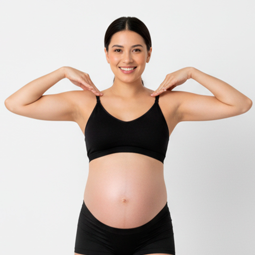 Sosten Maternal Diana, Broche Lactancia, Deportivo, Algodon, Negro 5