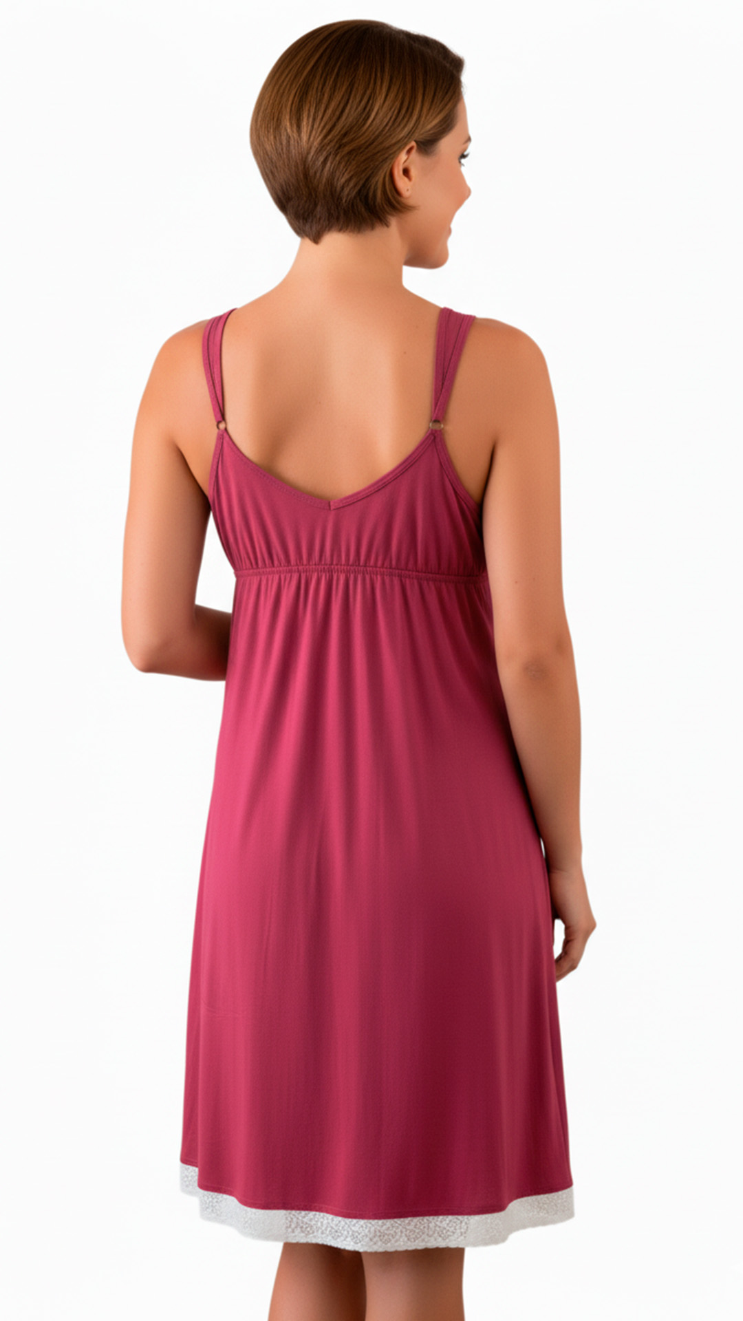 Camisón Maternal Victoria, MangaCero, Sistema Lactancia, Algodon 50