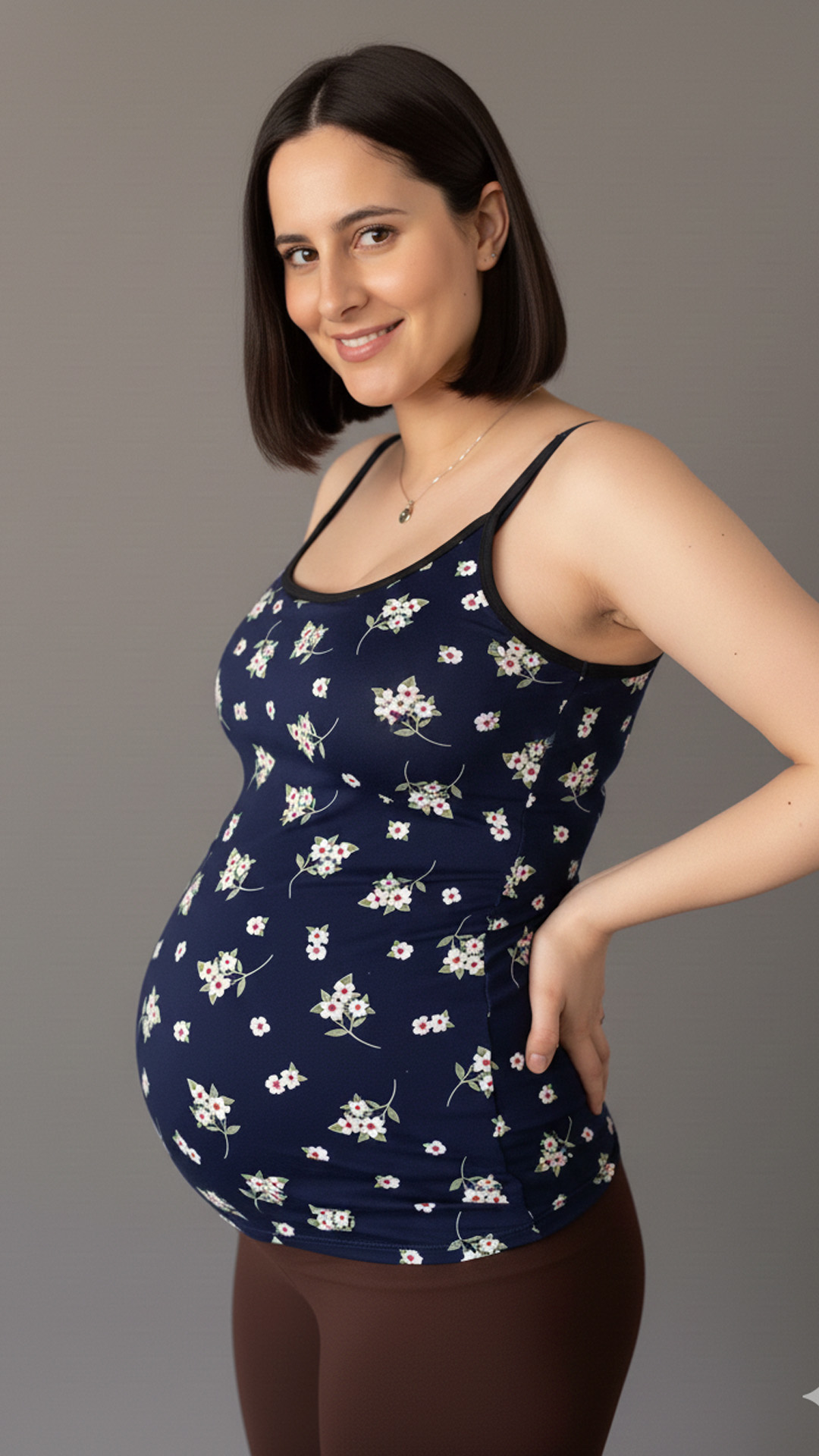 Polo Maternal Tiritas, Top Interno, Broche Lactancia, Coleccion Floreado 25