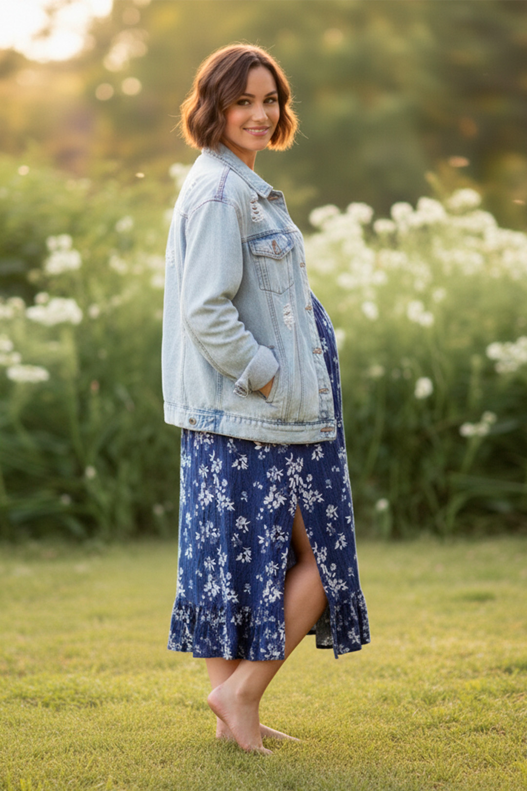 Vestido Maternal Tiritas Broche y Top Lactancia, Coleccion Octubre 2024 28