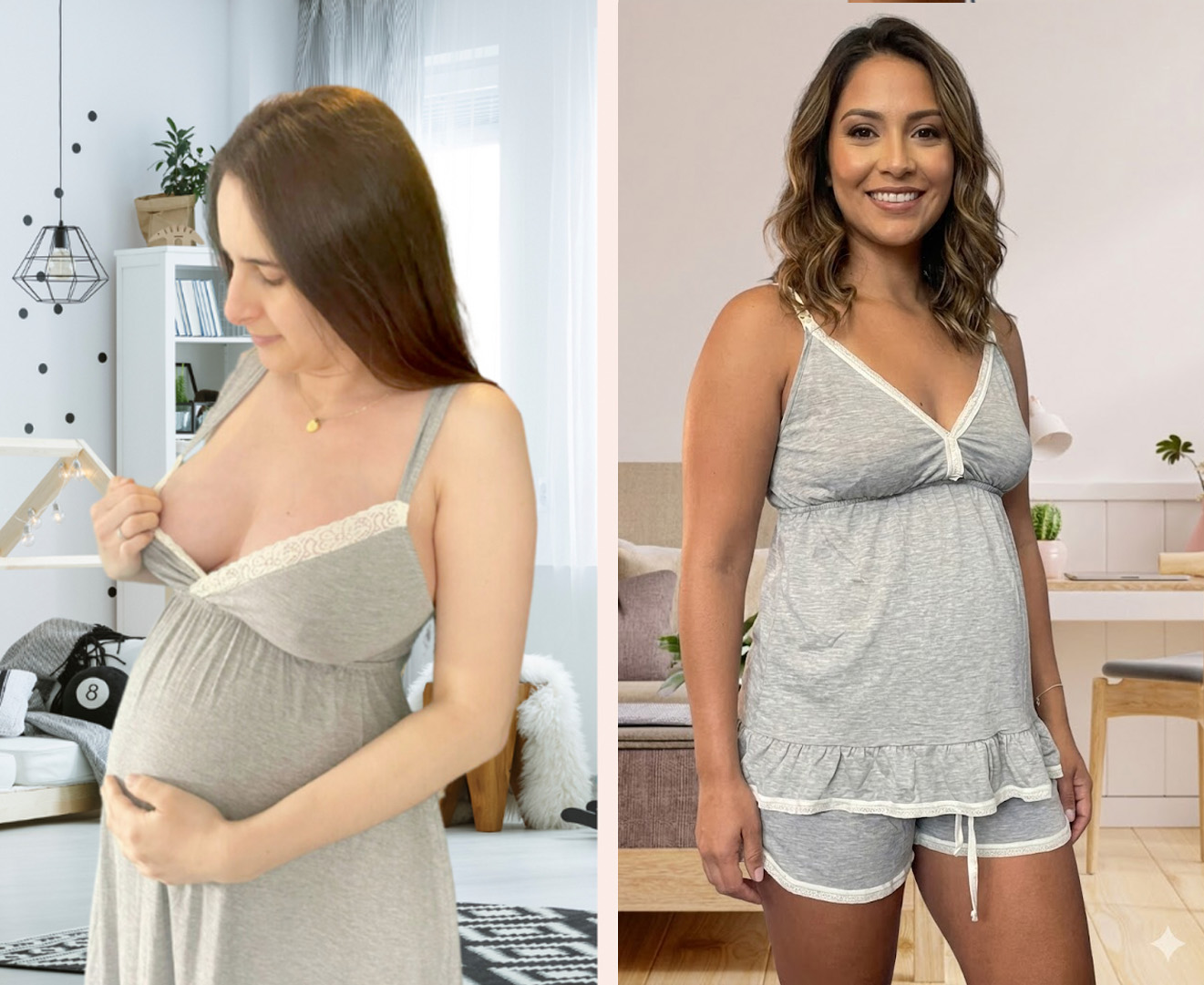 Pack Camisón MangaCero, Pijama Short Tiritas 29