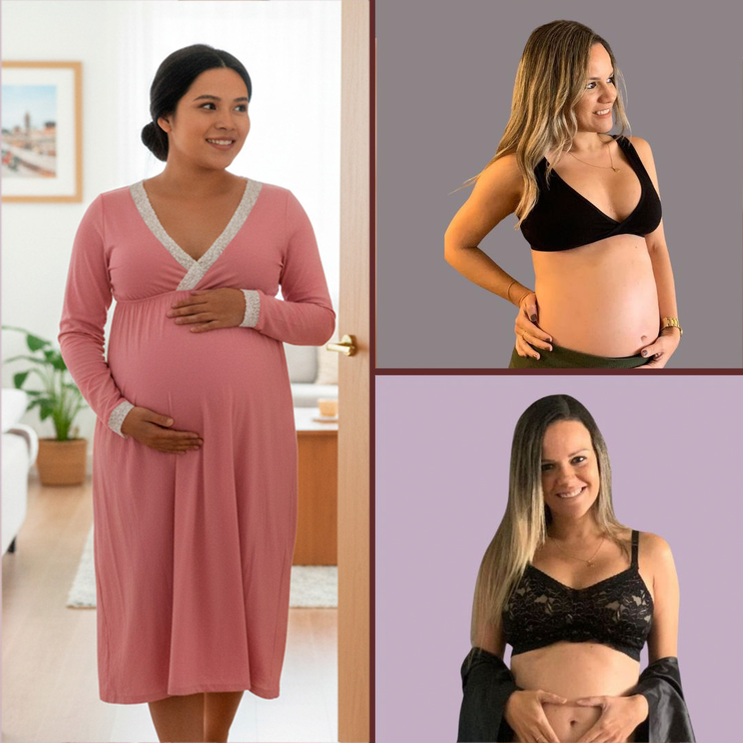 Pack Clínica3 (Camisón Victoria MangaLarga, Sostén Julieta y Top) 47