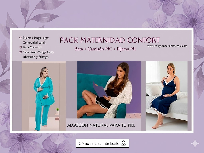 Pack Bata, Pijama Polo Pantalón y Camisón Mango Cero