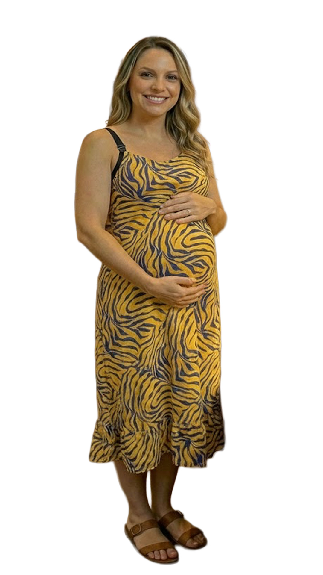 Vestido Maternal Tiritas Broche y Top Lactancia, Nueva Coleccion 2026 2