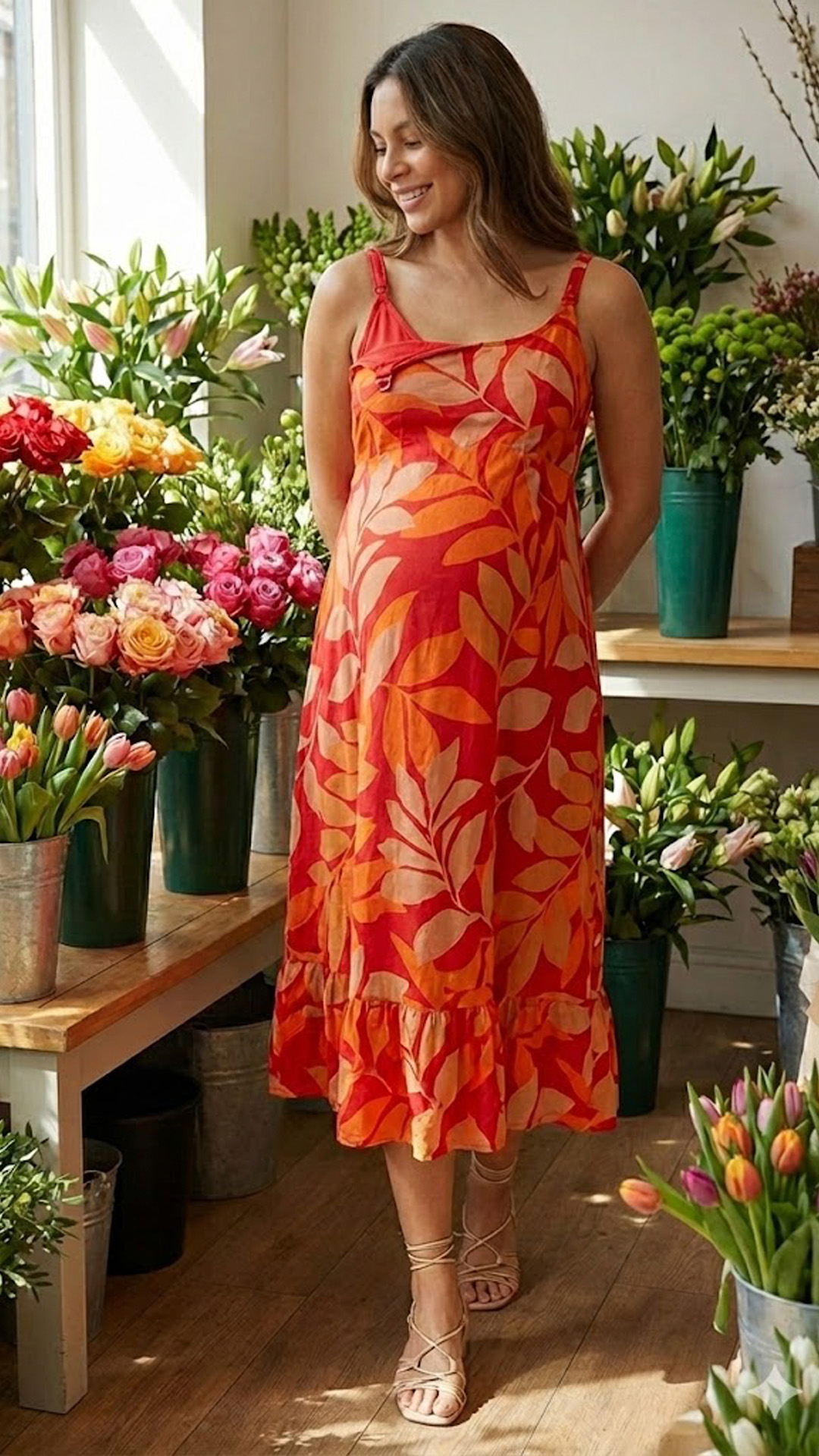 Vestido Maternal Tiritas Broche y Top Lactancia, Nueva Coleccion 2026 51