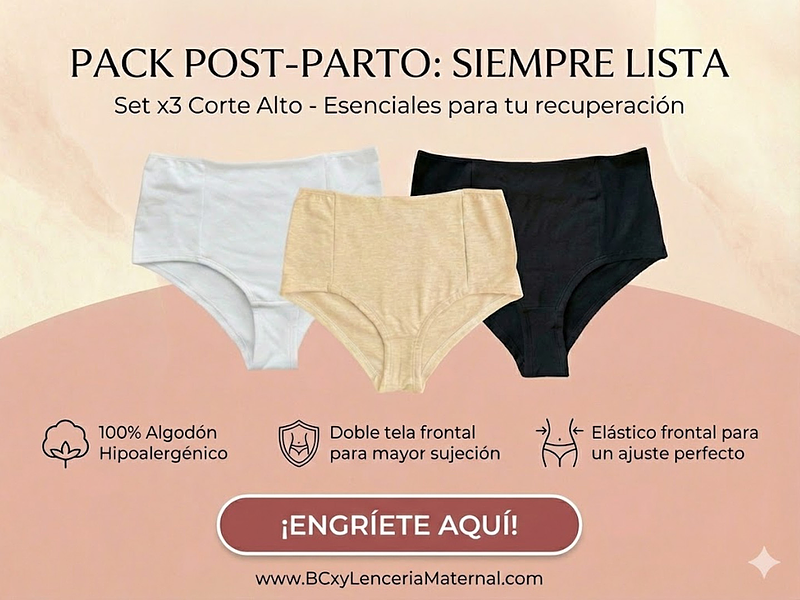 Pack Calzón Corte Alto x 3