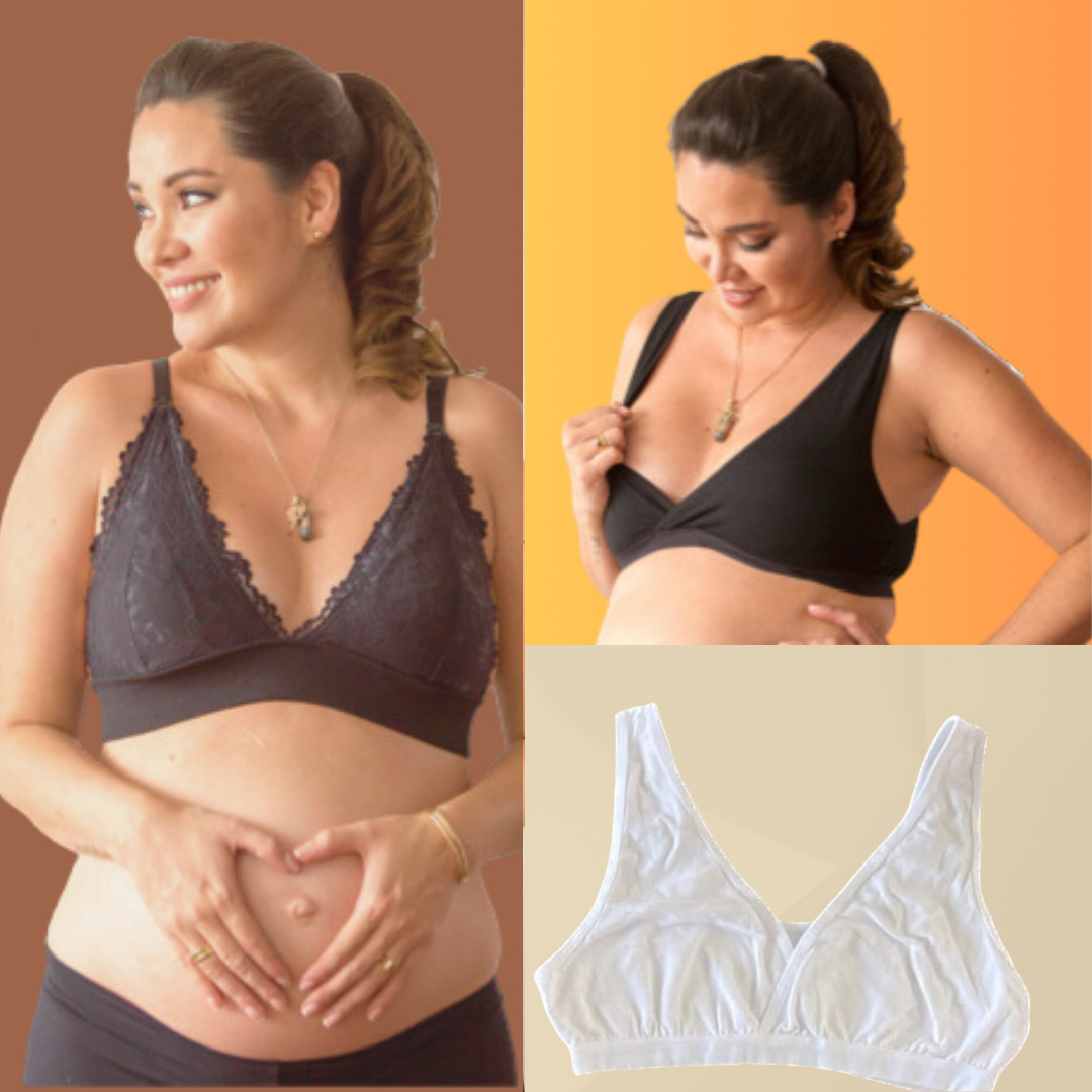 Pack Sostén Maternal Halter y 2 Sostenes Top Uso Nocturno 18