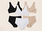 Pack Basico, Calzón CorteAlto y Sostén Top x3  (3 und cda uno) - Miniatura 2