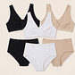 Pack Basico, Calzón CorteAlto y Sostén Top x3  (3 und cda uno) - Miniatura 3