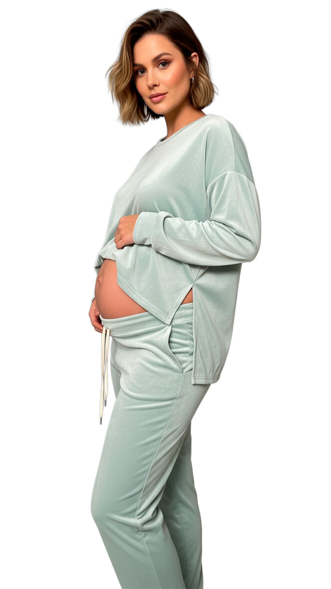 Buzo Maternal Plush, Aperturas Laterales, Lactancia 30