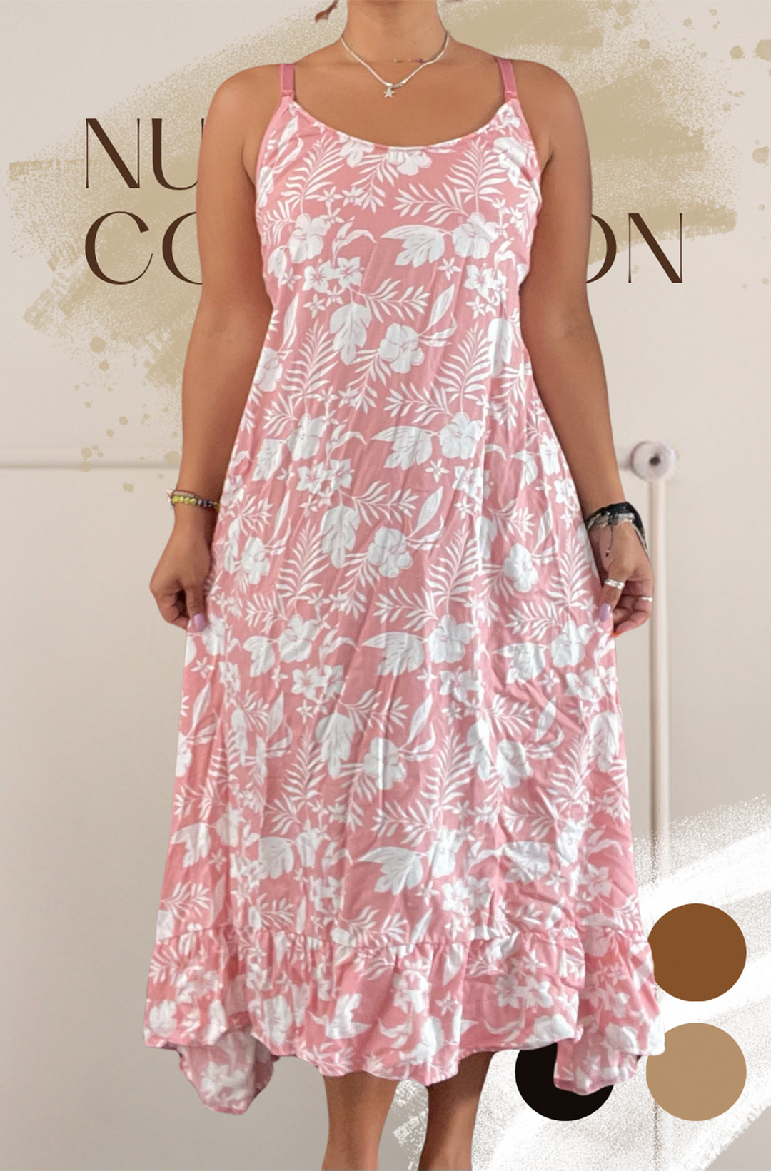 Vestido Maternal Tiritas Broche y Top Lactancia, Coleccion Verano 7