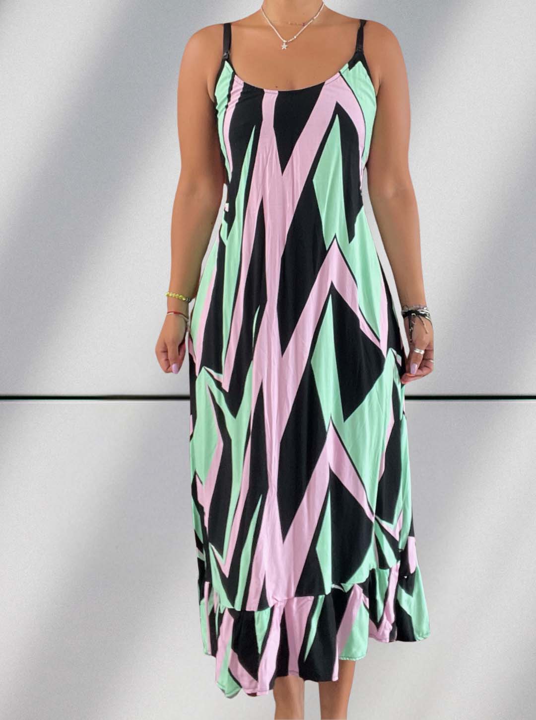 Vestido Maternal Tiritas Broche y Top Lactancia, Coleccion Verano 9