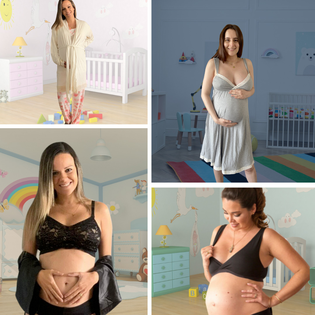 Pack Clínica1B (Bata, Camisón Maternal MangaCero, Sostenes Julieta y Top) 12