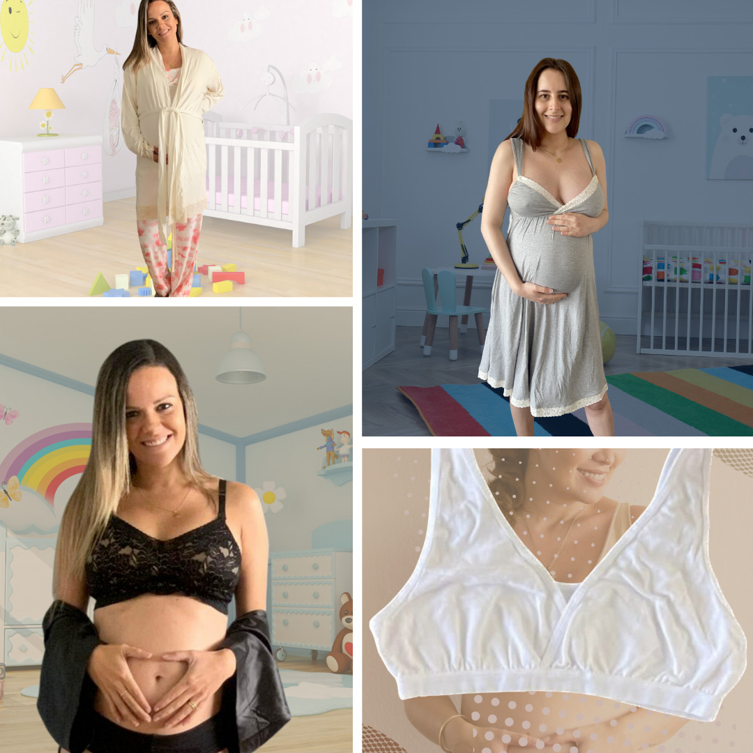 Pack Clínica1B (Bata, Camisón Maternal MangaCero, Sostenes Julieta y Top) 13