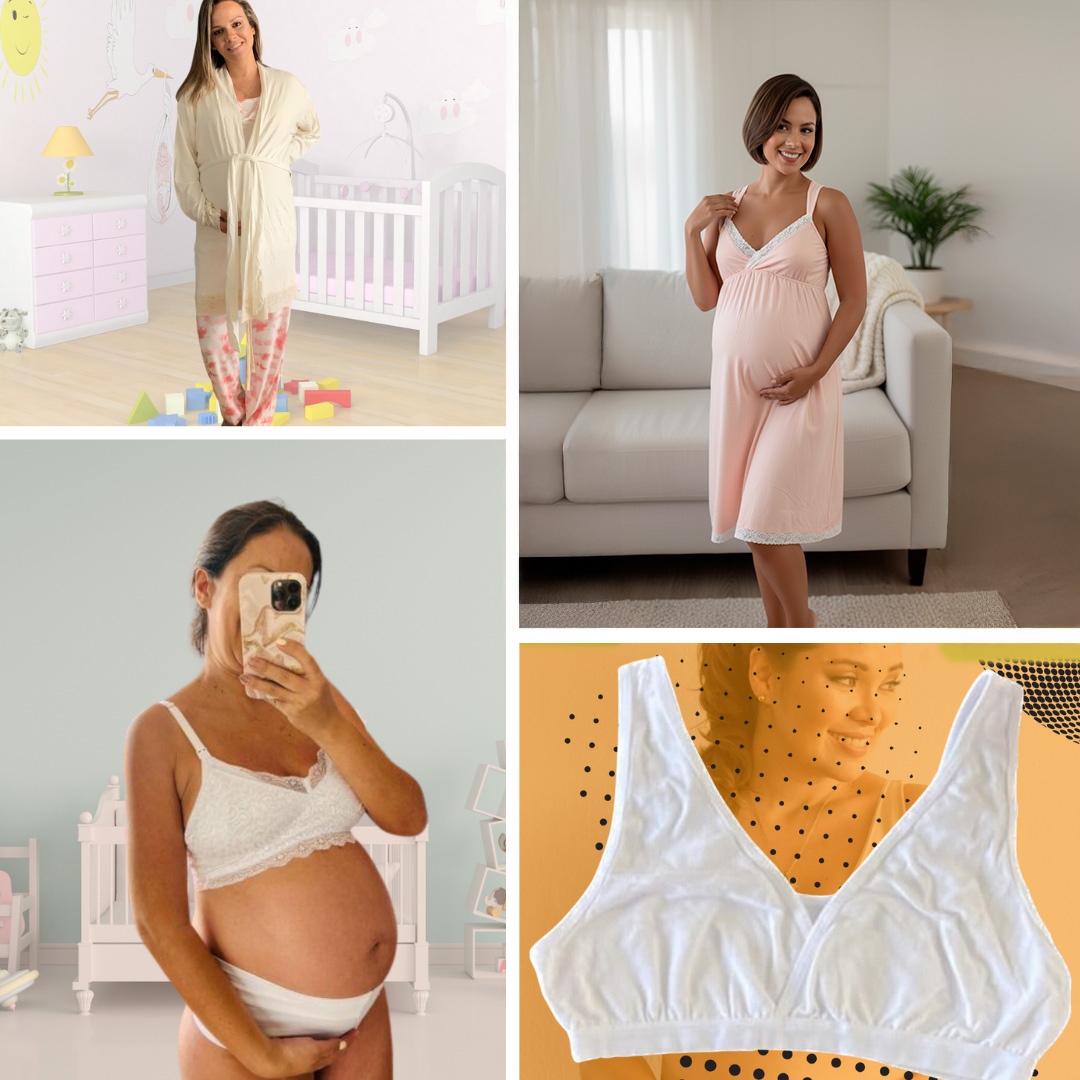 Pack Clínica1B (Bata, Camisón Maternal MangaCero, Sostenes Julieta y Top) 18