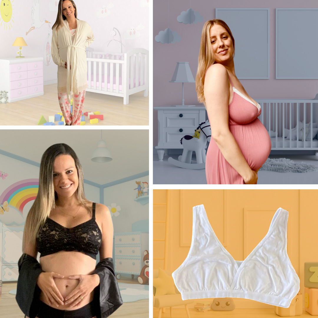 Pack Clínica1B (Bata, Camisón Maternal MangaCero, Sostenes Julieta y Top) 24