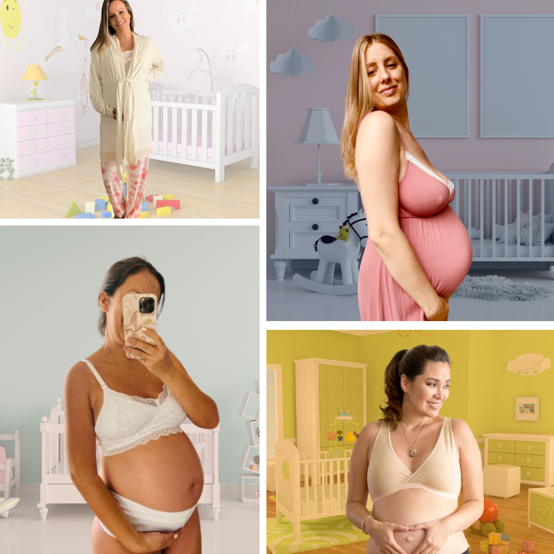 Pack Clínica1B (Bata, Camisón Maternal MangaCero, Sostenes Julieta y Top) 27