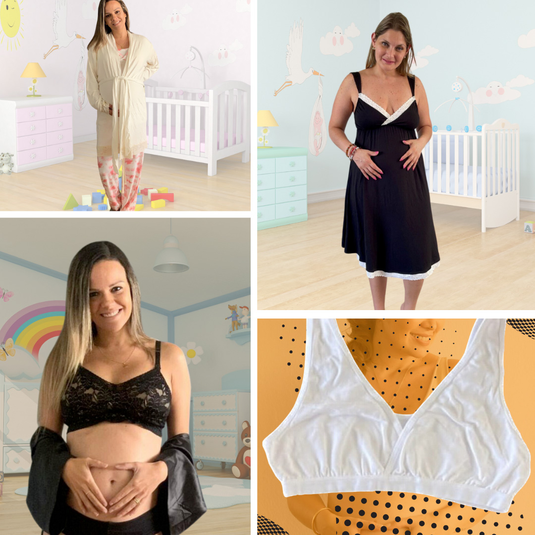Pack Clínica1B (Bata, Camisón Maternal MangaCero, Sostenes Julieta y Top) 35