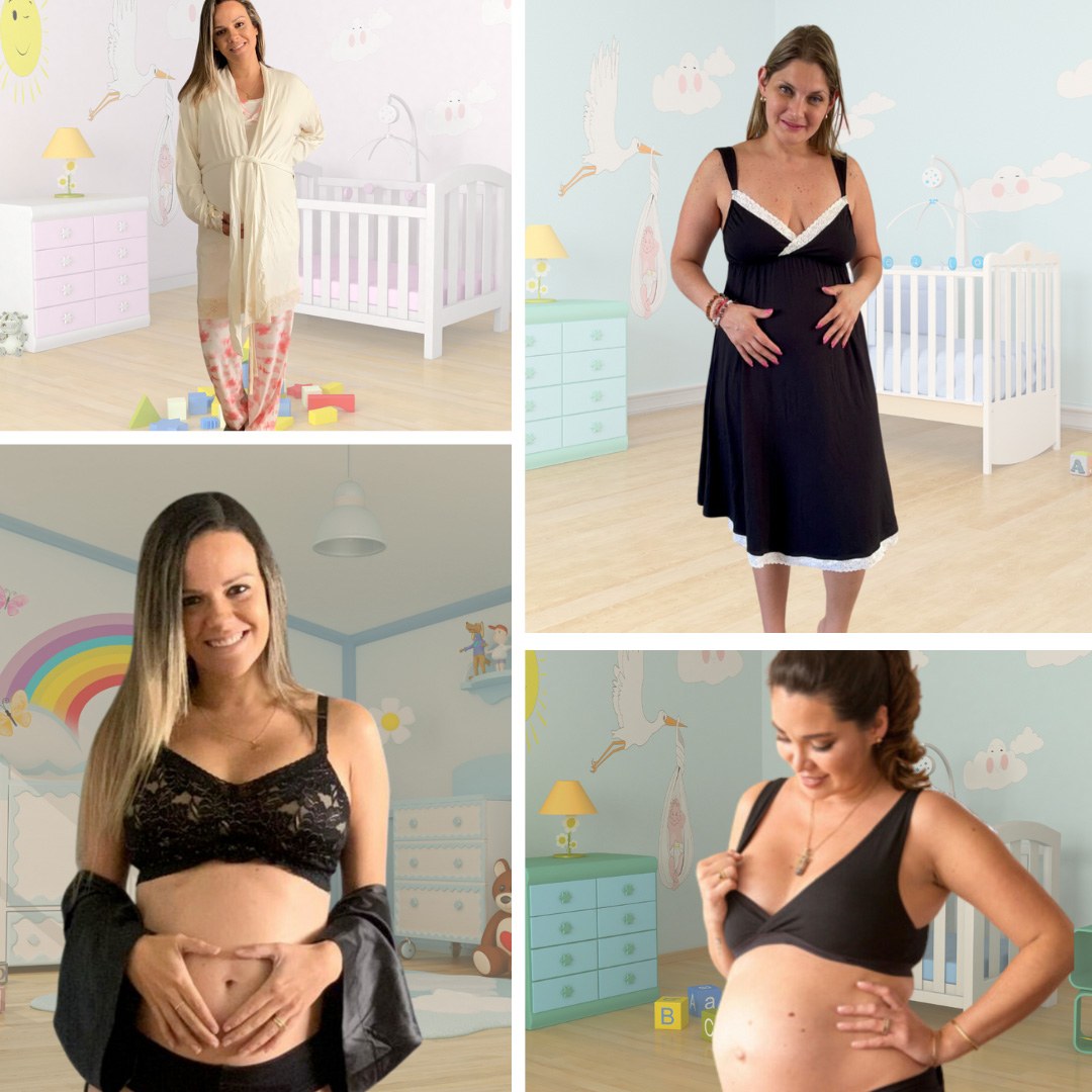 Pack Clínica1B (Bata, Camisón Maternal MangaCero, Sostenes Julieta y Top) 38