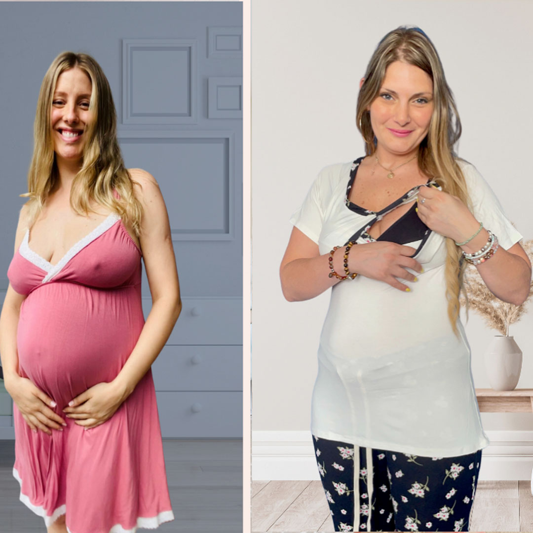 Pack Camisón Maternal MangaCero, Pijama Pantalón Polo 7