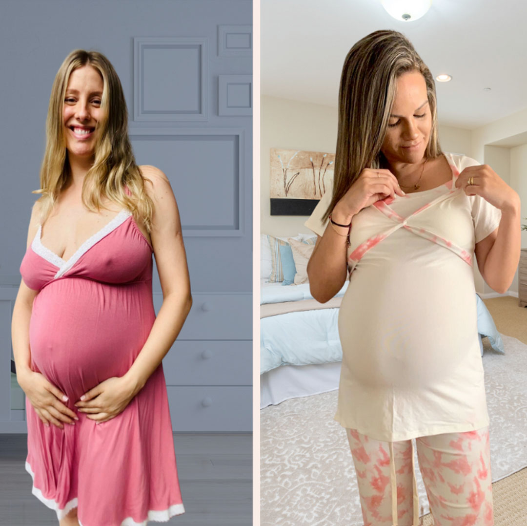 Pack Camisón Maternal MangaCero, Pijama Pantalón Polo 8