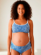Conjunto Maternal Deportivo, Calzon CorteAlto, Sostén Lactancia Diana, AzulPunteado - Miniatura 6