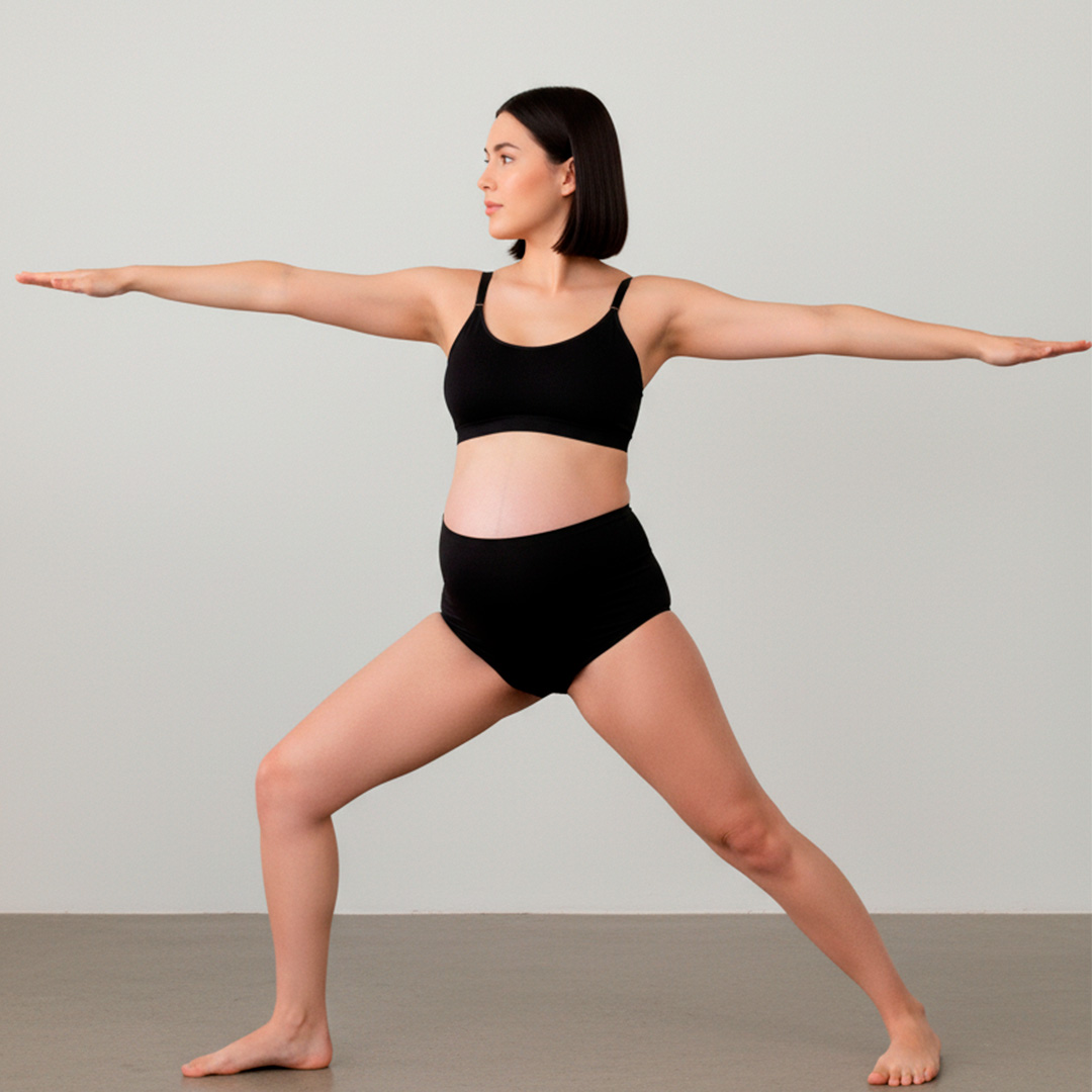 Conjunto Maternal Deportivo, Calzon CorteAlto, Sostén Lactancia Diana, Negro 4