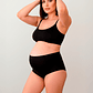 Conjunto Maternal Deportivo, Calzon CorteAlto, Sostén Lactancia Diana, Negro - Miniatura 5